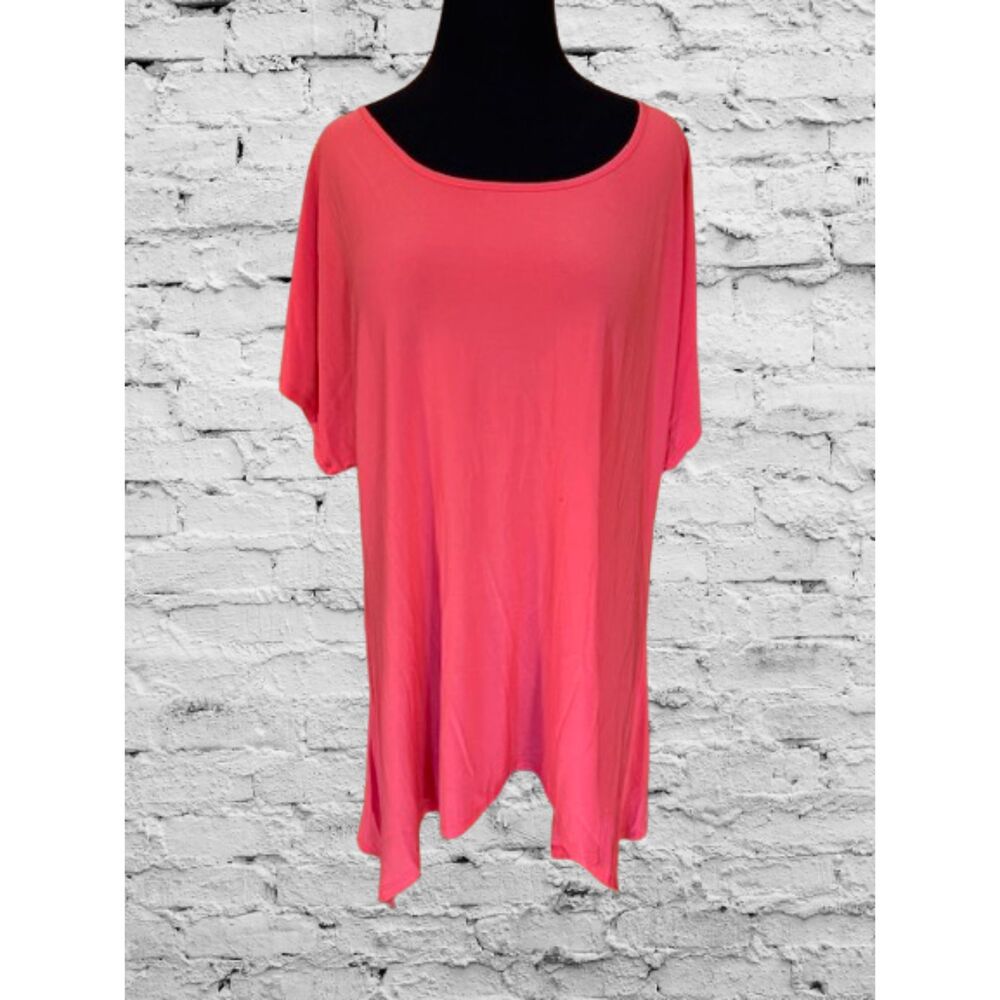 Coral Sharkbite Shirt T14323X 3X (I) NWT Boutique